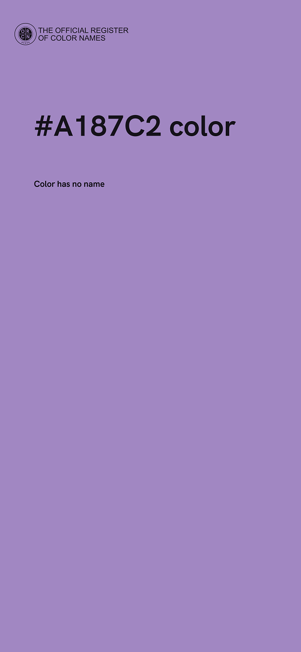 #A187C2 color image