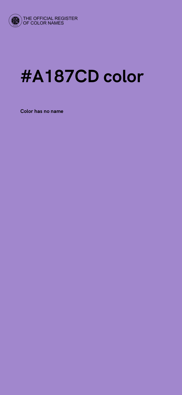 #A187CD color image