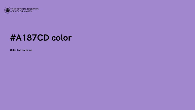 #A187CD color image