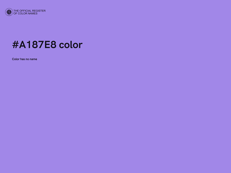 #A187E8 color image