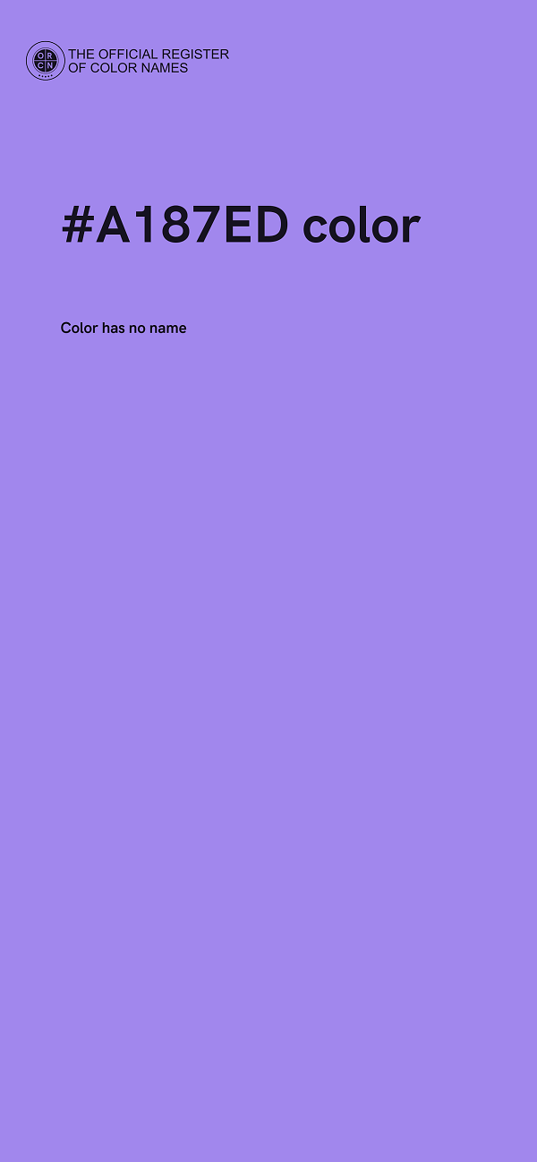 #A187ED color image