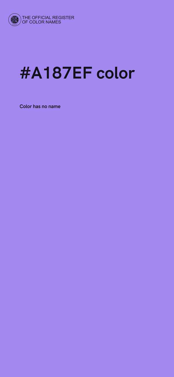 #A187EF color image