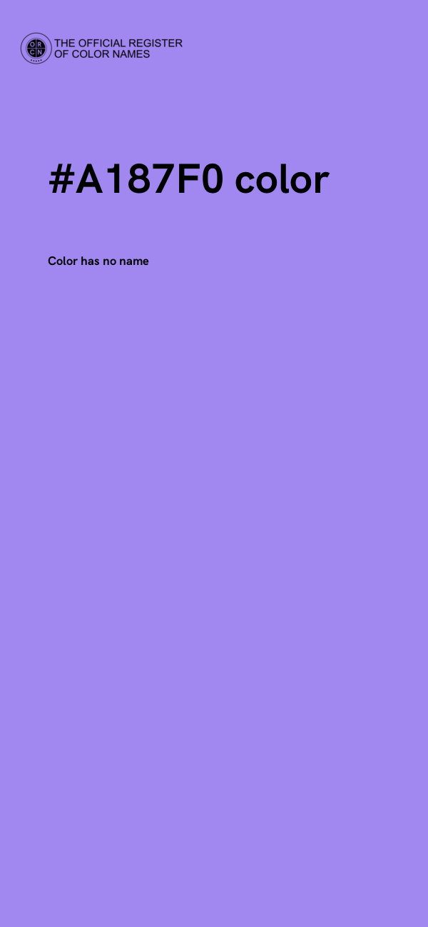 #A187F0 color image