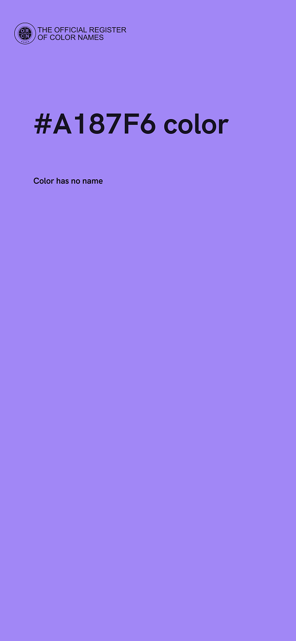 #A187F6 color image