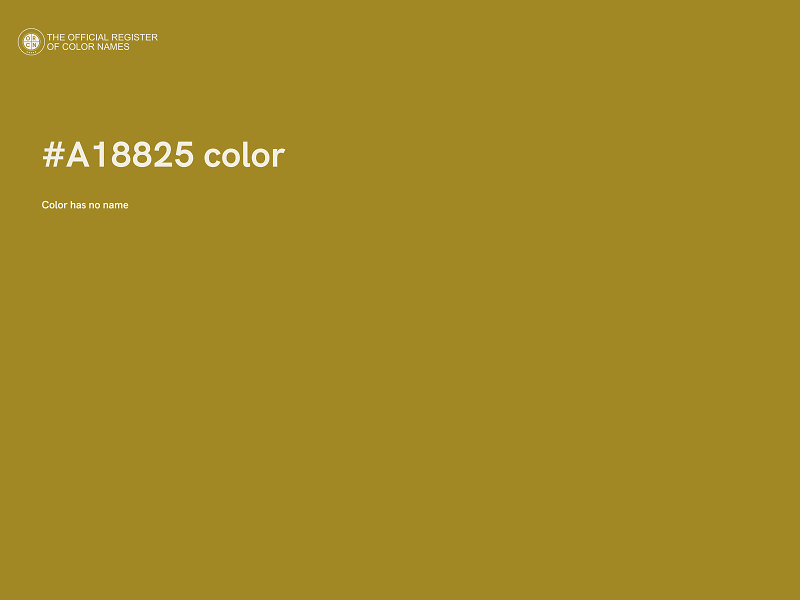 #A18825 color image