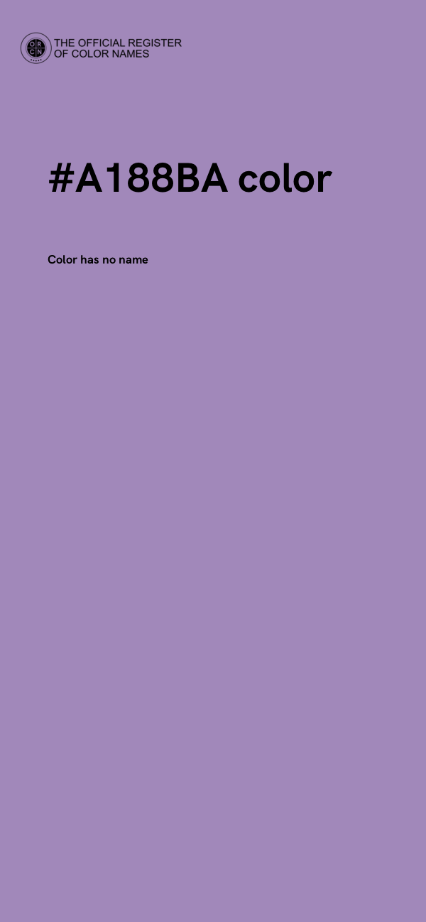 #A188BA color image