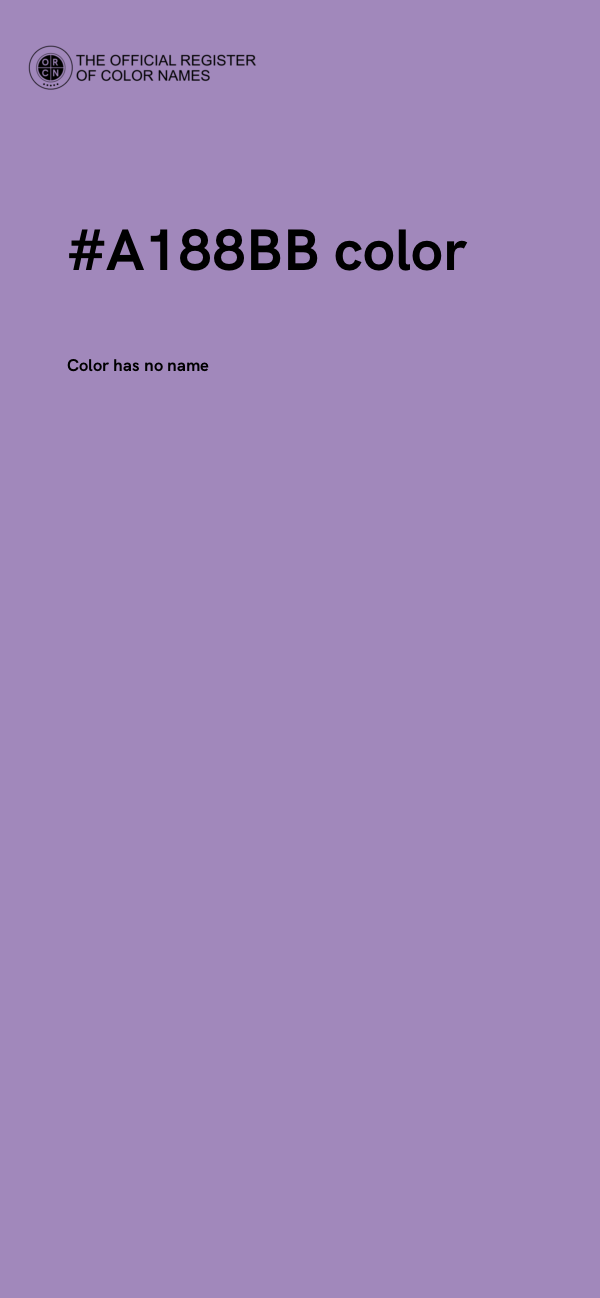#A188BB color image