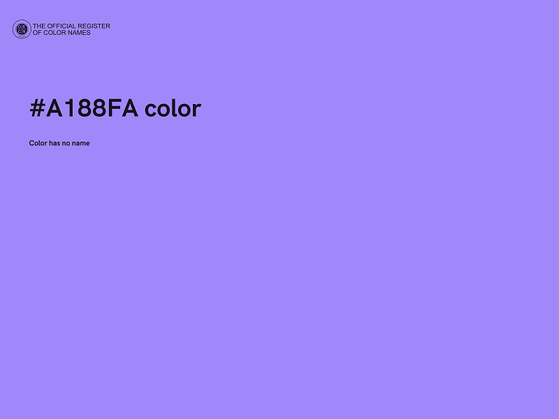 #A188FA color image