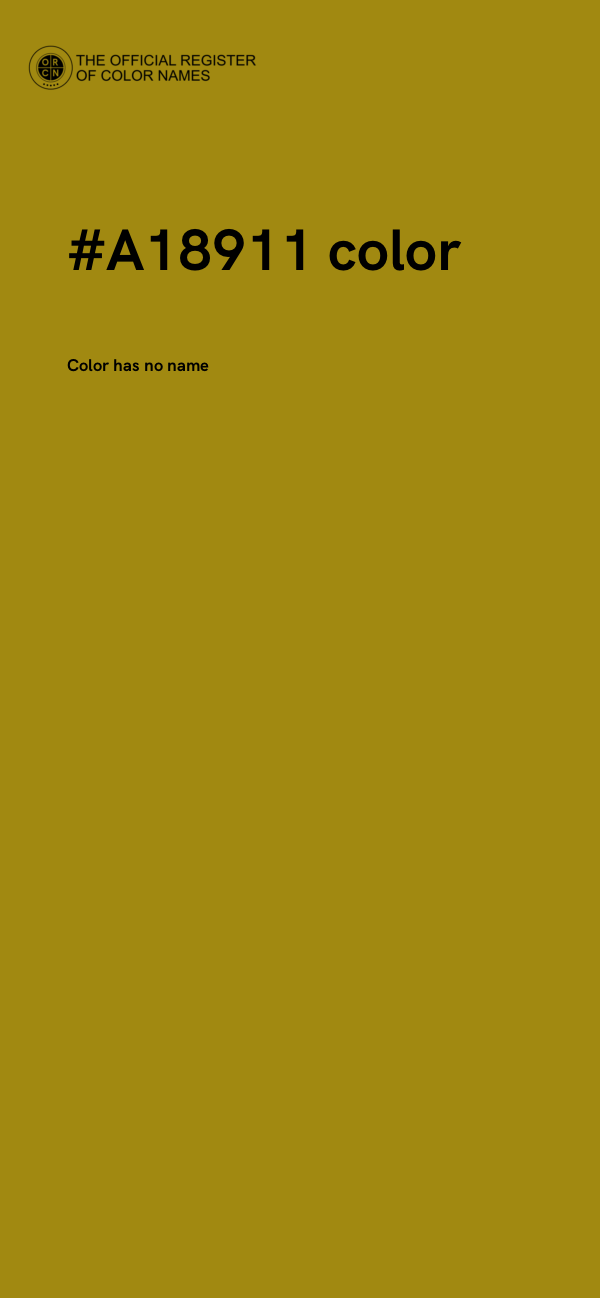 #A18911 color image