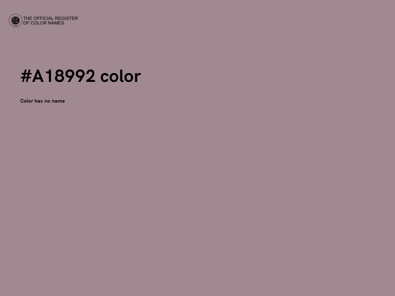 #A18992 color image