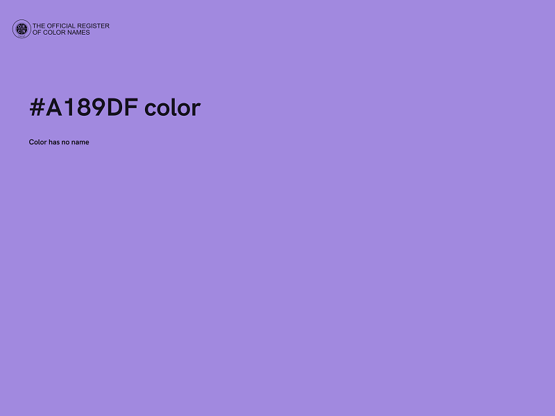#A189DF color image