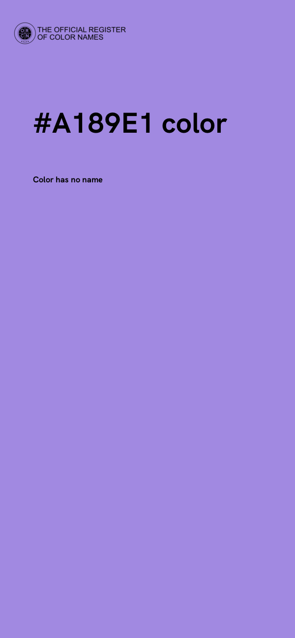 #A189E1 color image