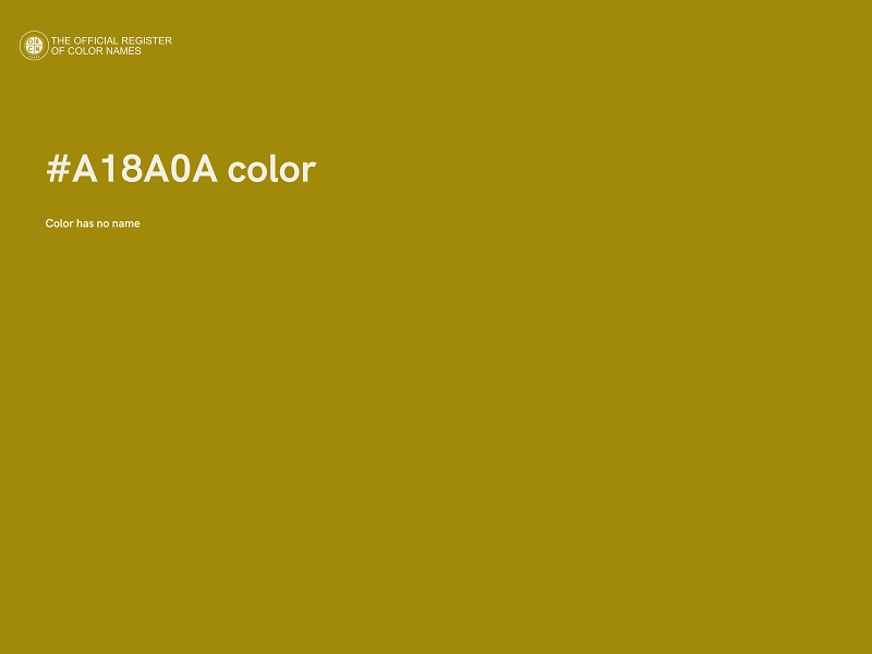 #A18A0A color image