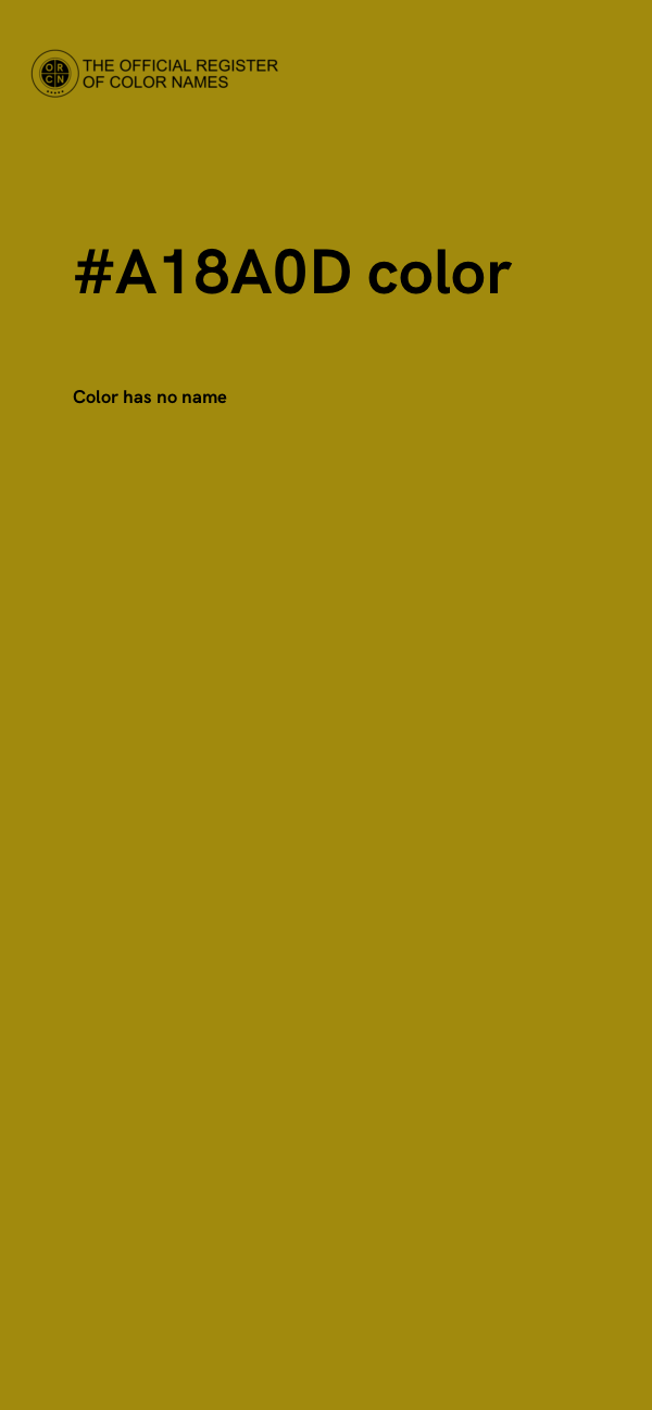 #A18A0D color image