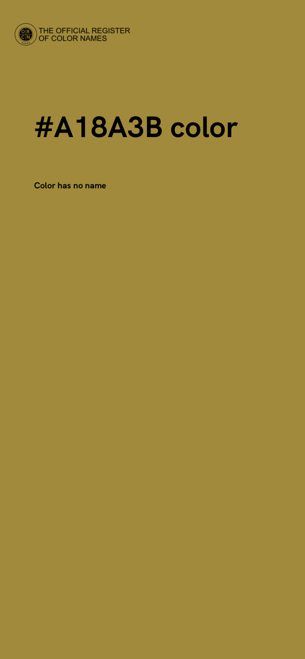 #A18A3B color image