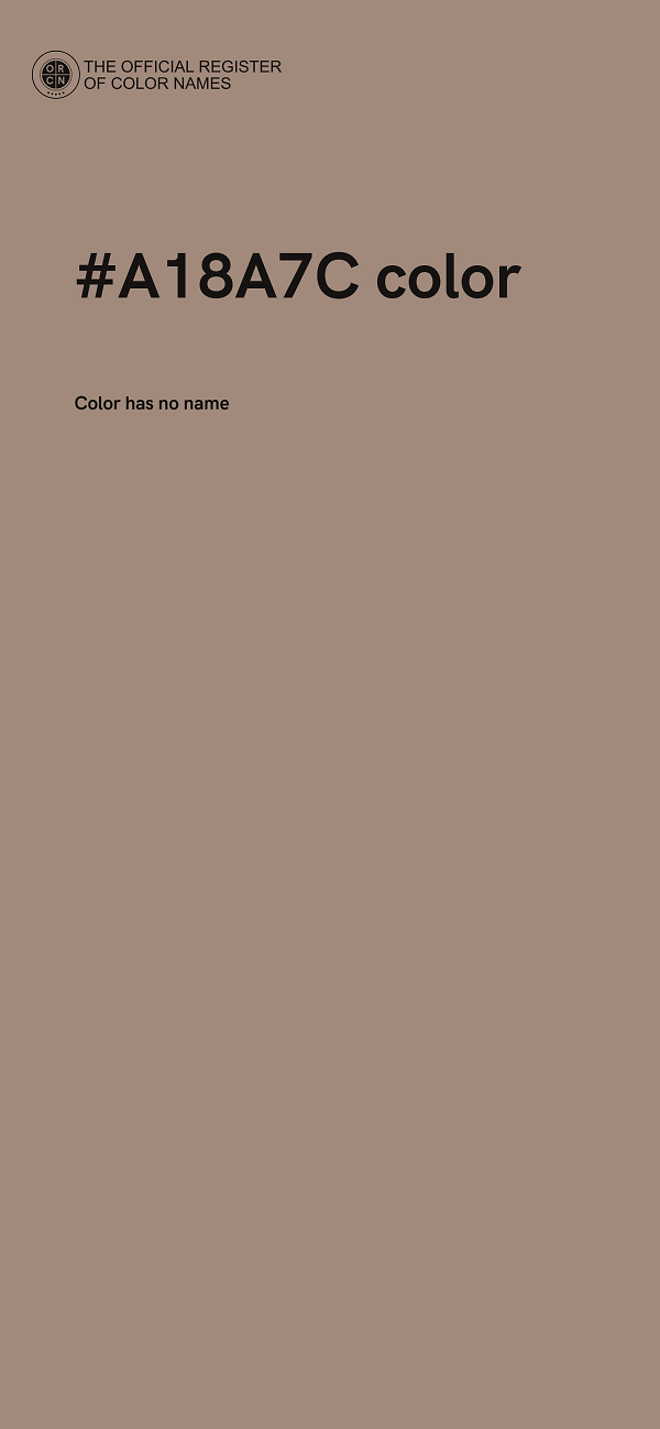 #A18A7C color image