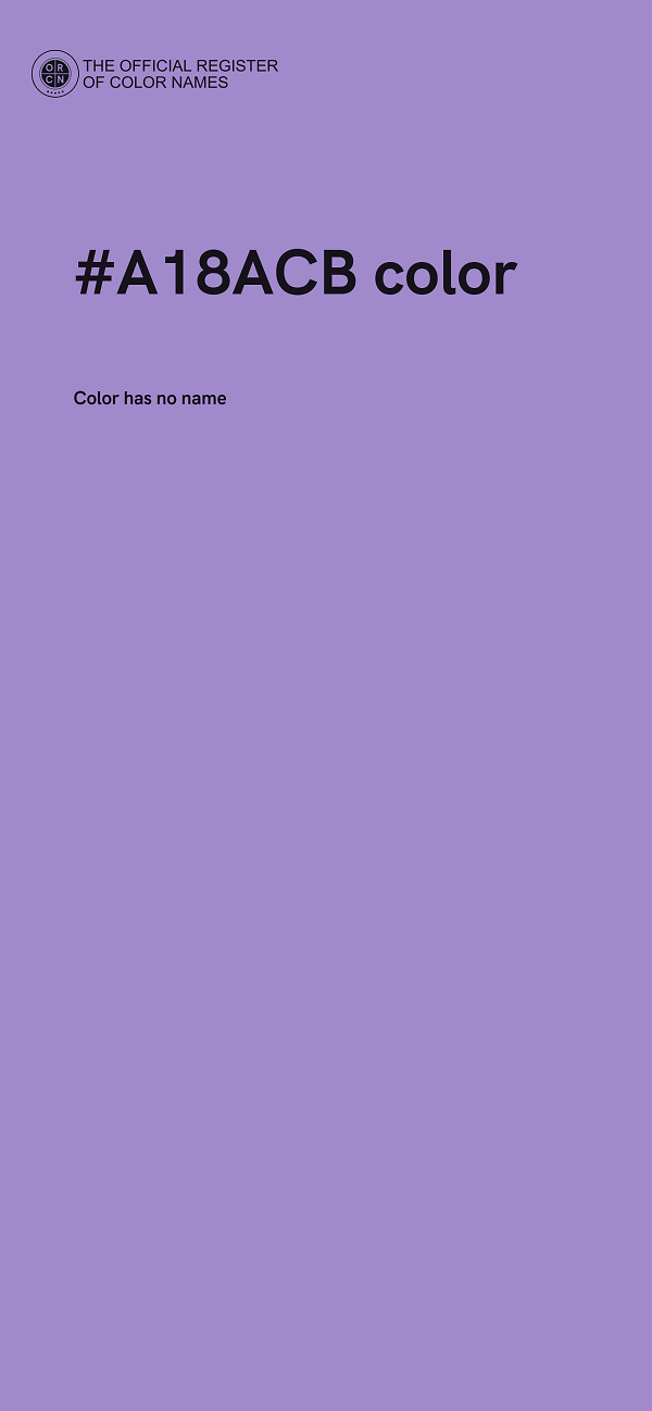 #A18ACB color image
