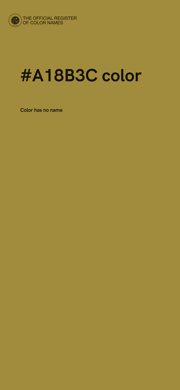#A18B3C color image