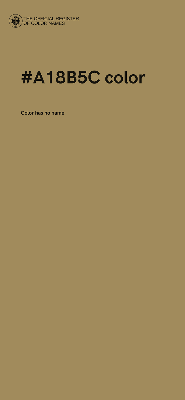 #A18B5C color image