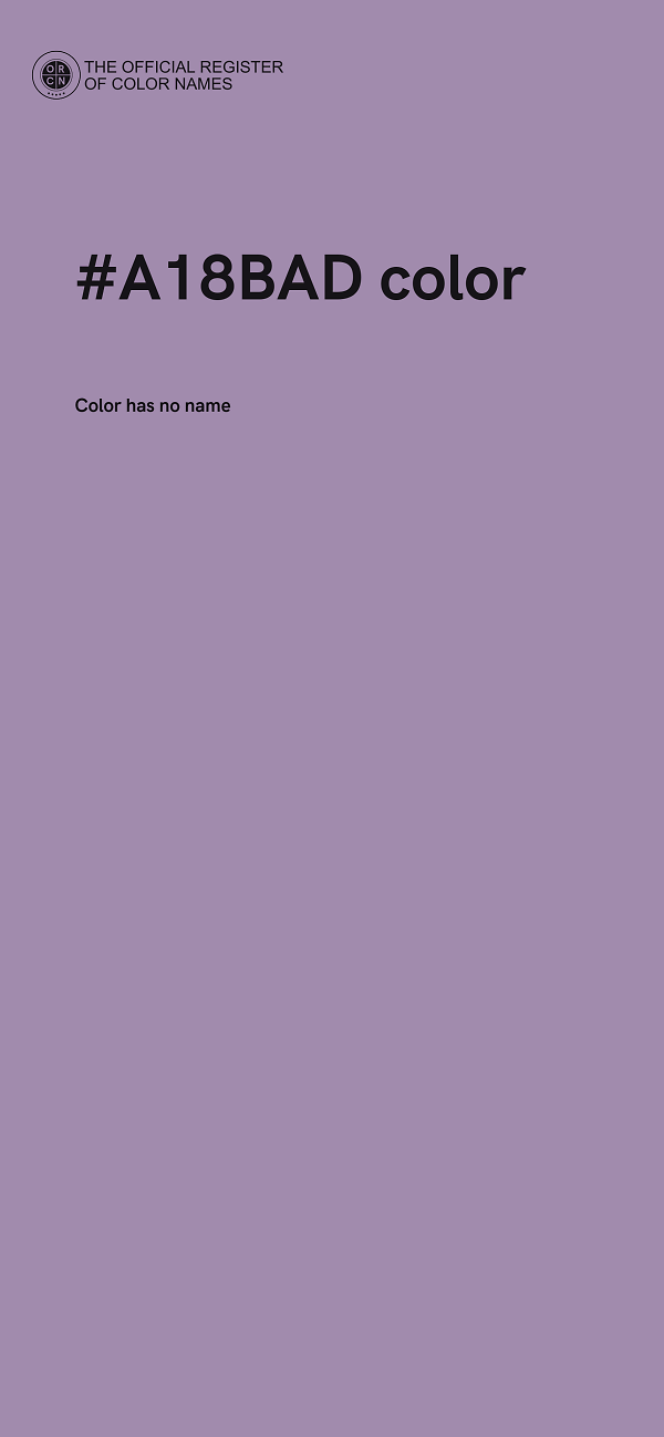 #A18BAD color image