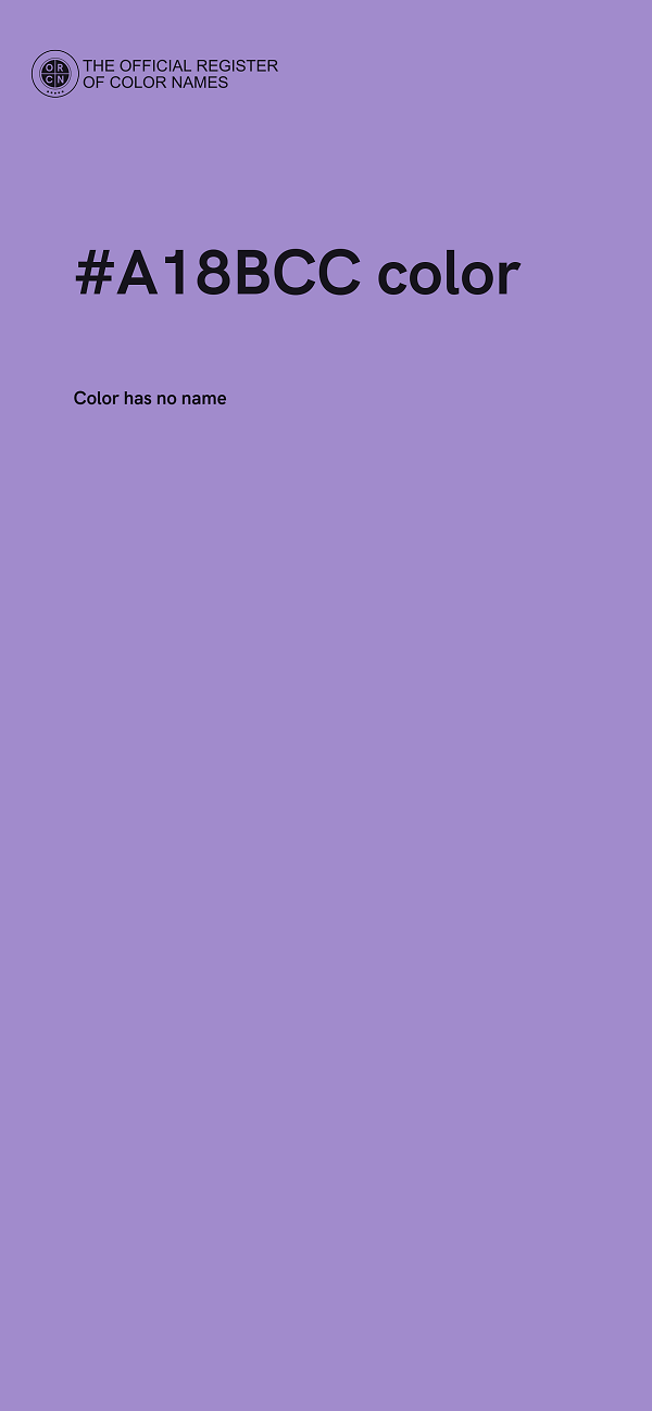 #A18BCC color image