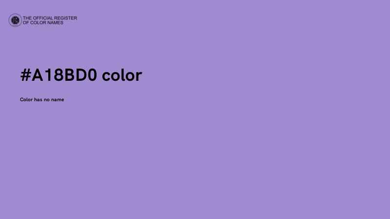 #A18BD0 color image