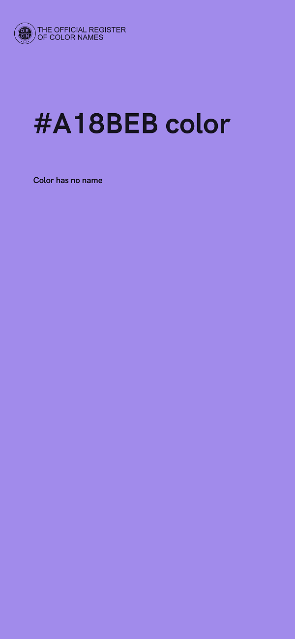 #A18BEB color image