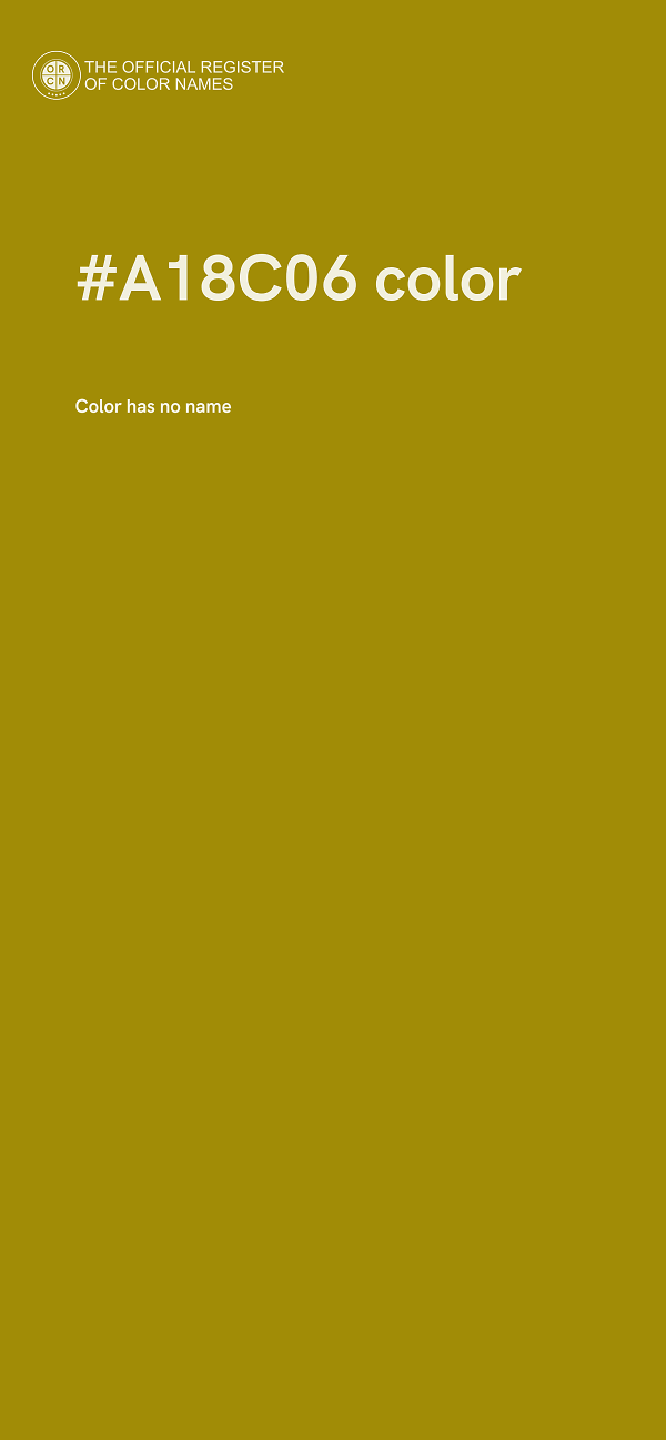 #A18C06 color image