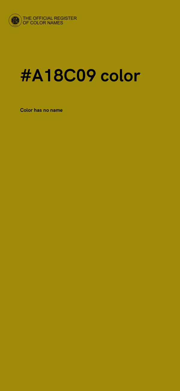 #A18C09 color image