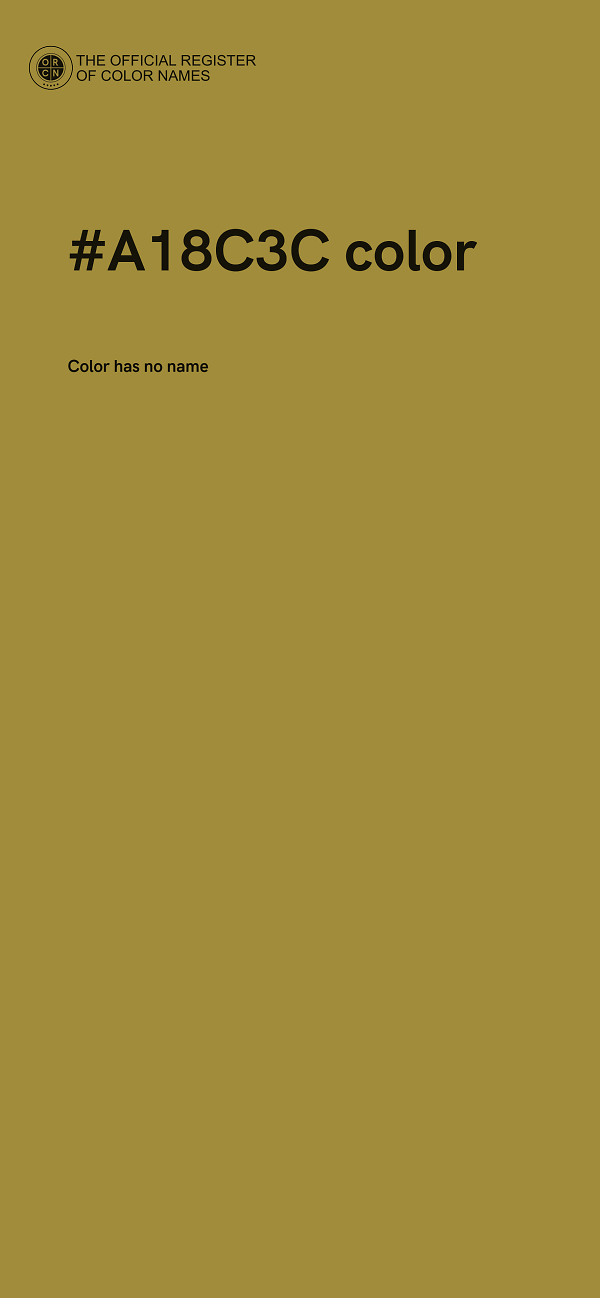 #A18C3C color image