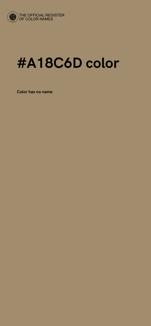 #A18C6D color image
