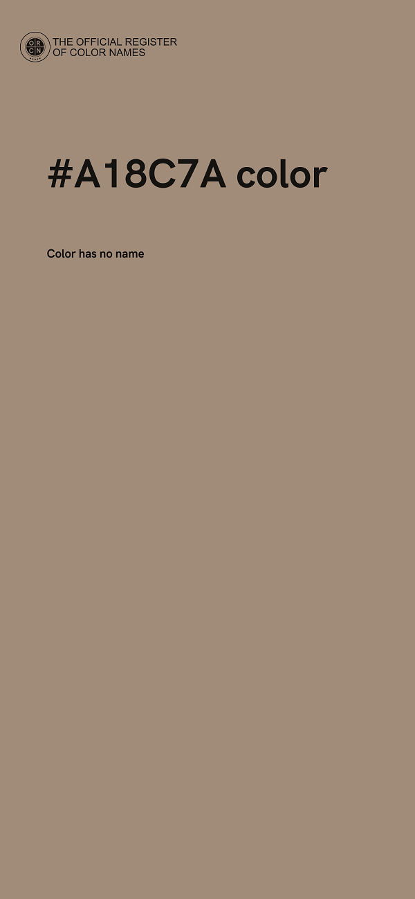 #A18C7A color image