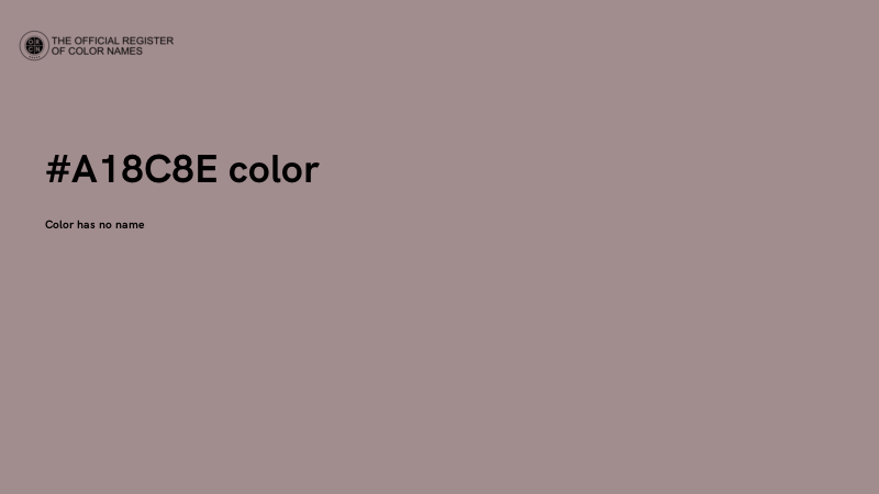 #A18C8E color image