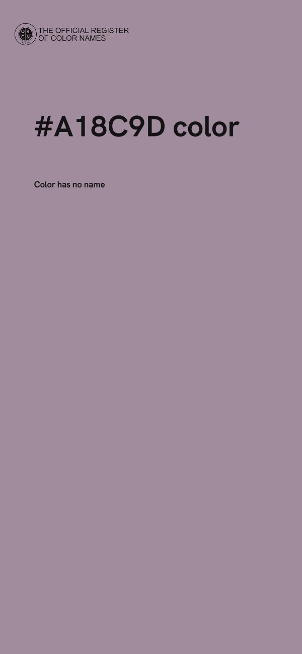 #A18C9D color image