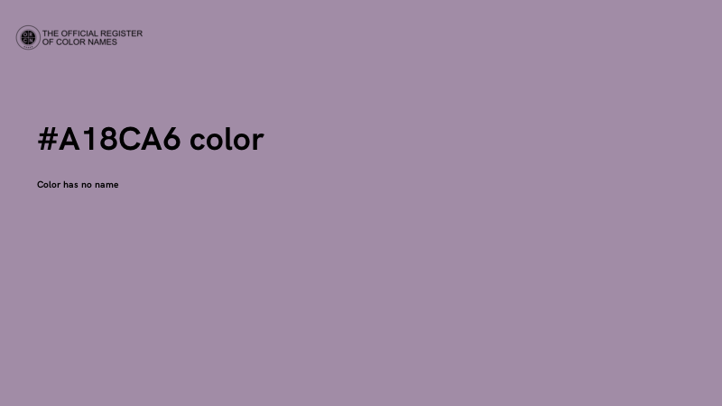 #A18CA6 color image