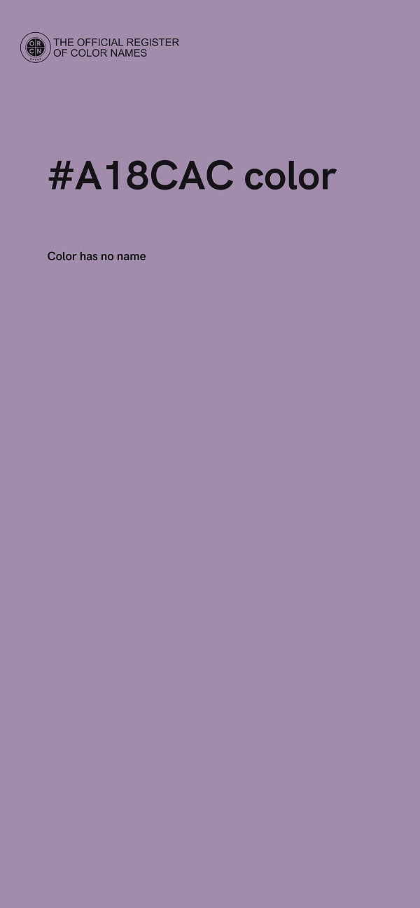 #A18CAC color image