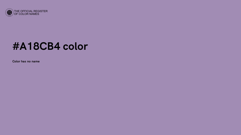 #A18CB4 color image