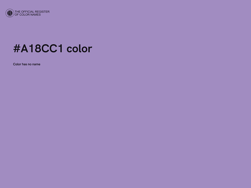 #A18CC1 color image