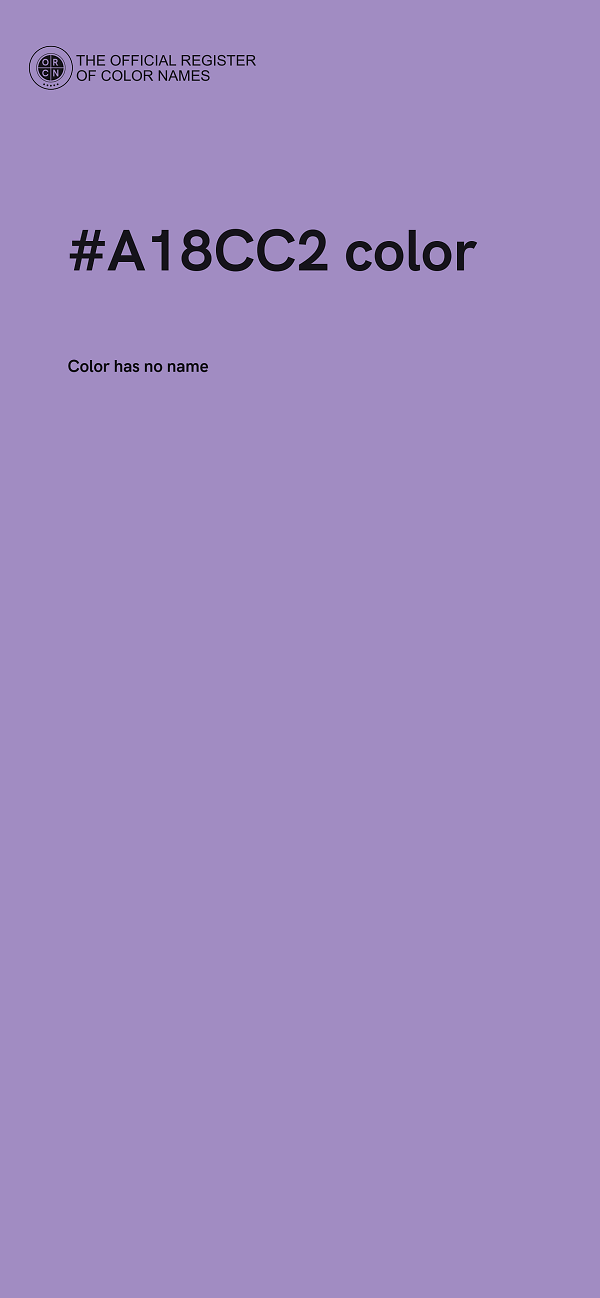 #A18CC2 color image