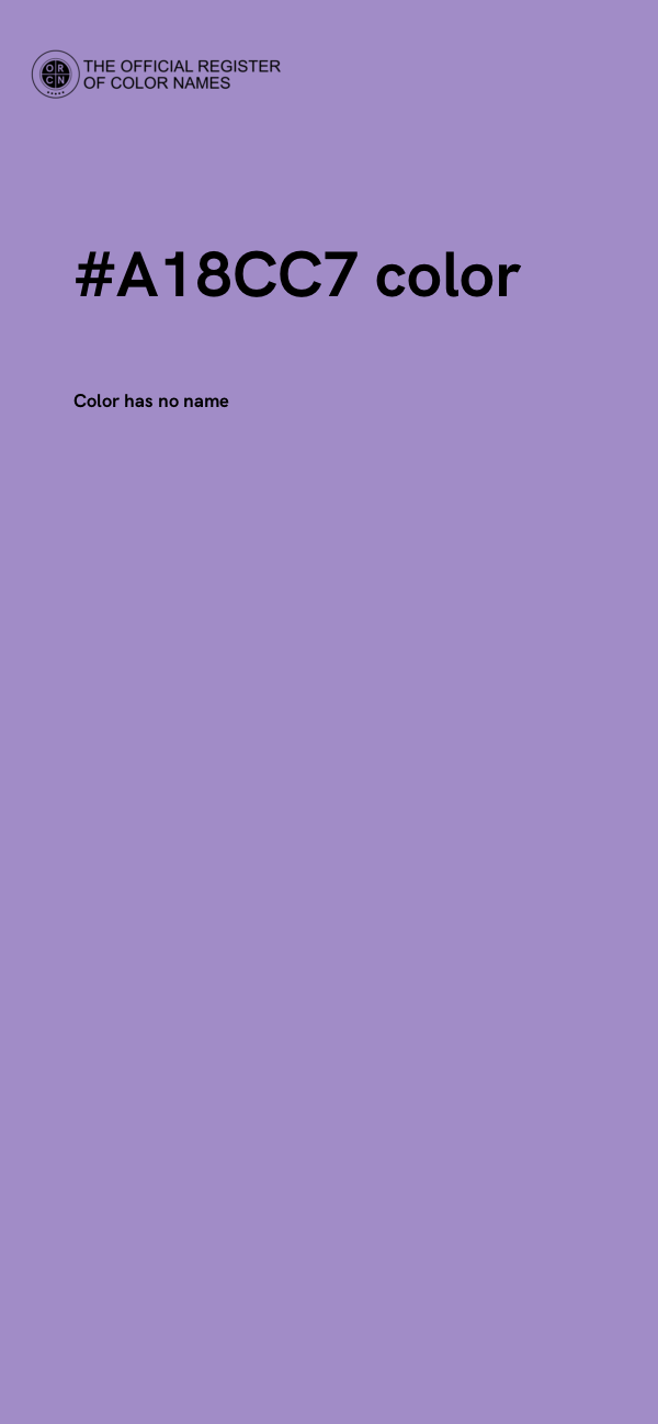 #A18CC7 color image