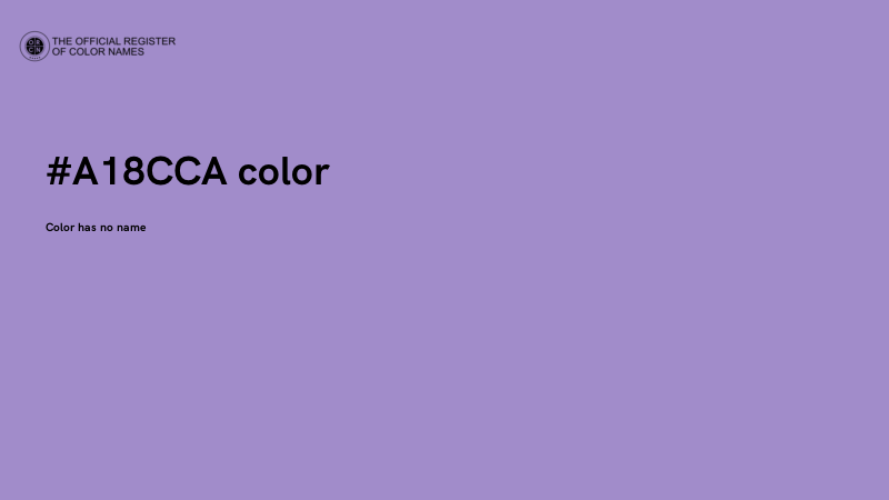 #A18CCA color image