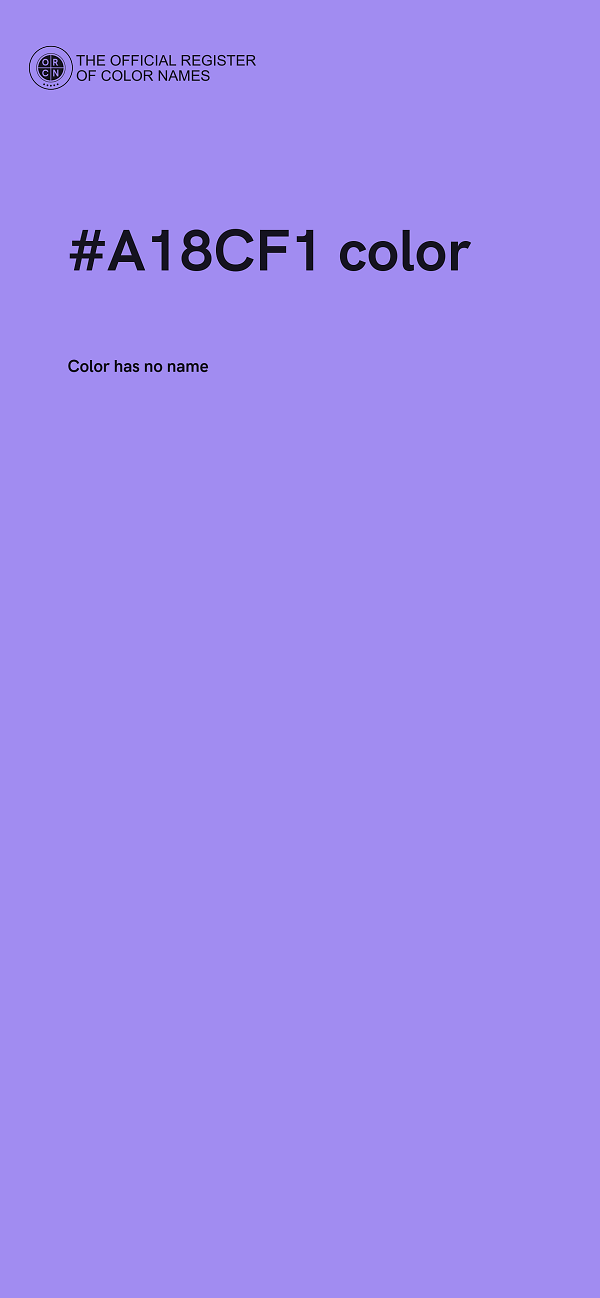#A18CF1 color image