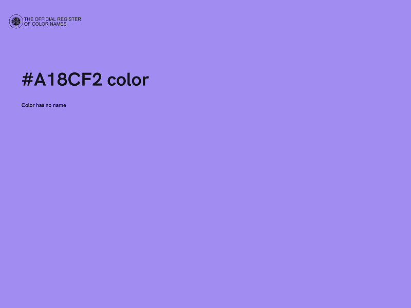 #A18CF2 color image