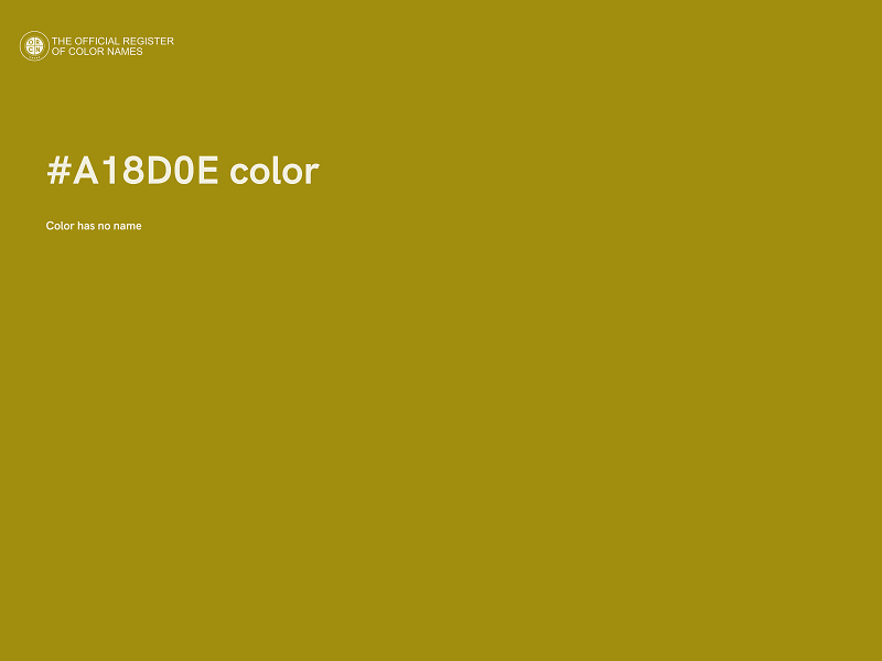 #A18D0E color image