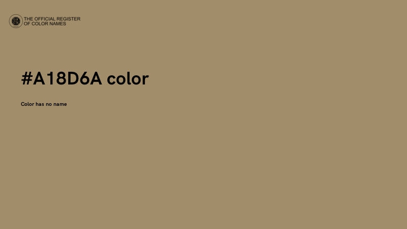 #A18D6A color image