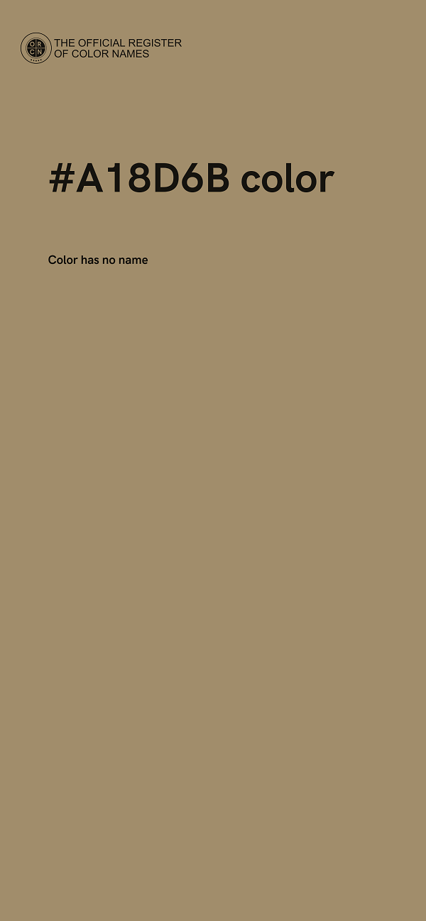 #A18D6B color image