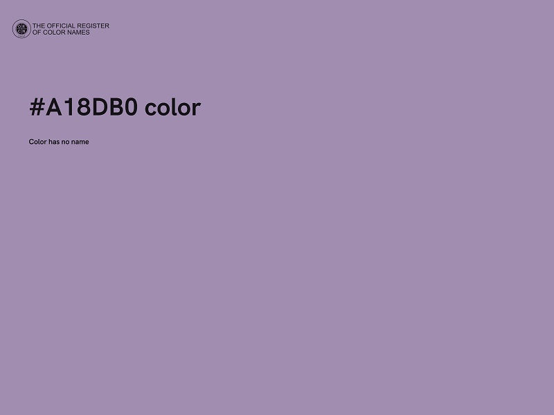 #A18DB0 color image