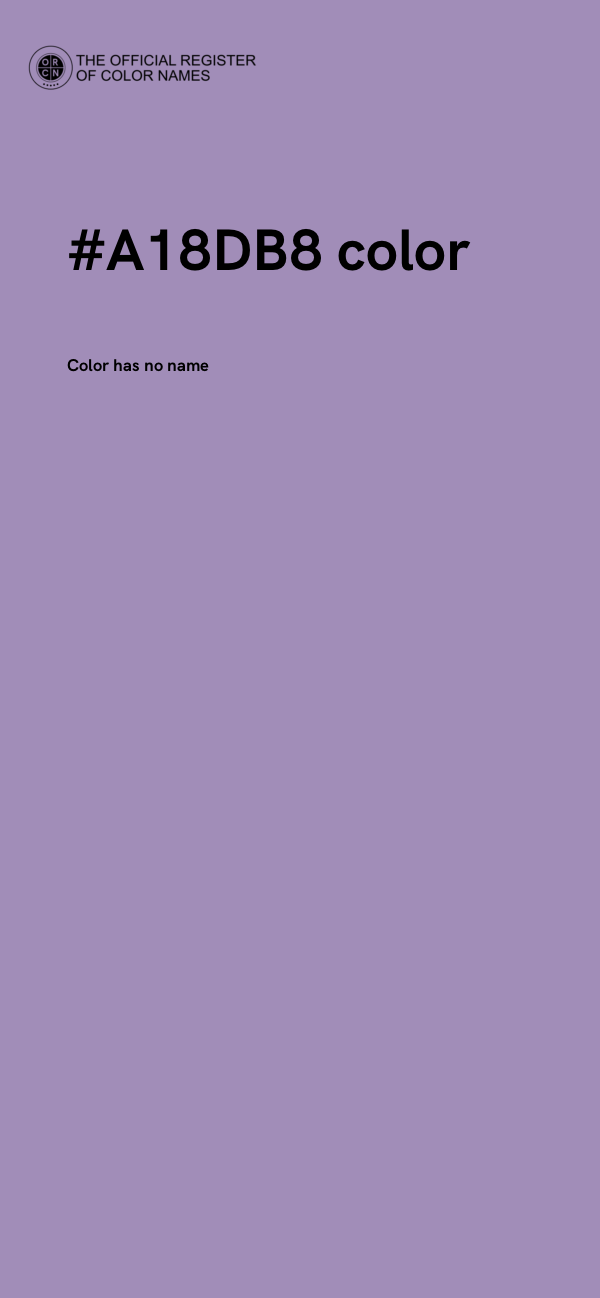 #A18DB8 color image
