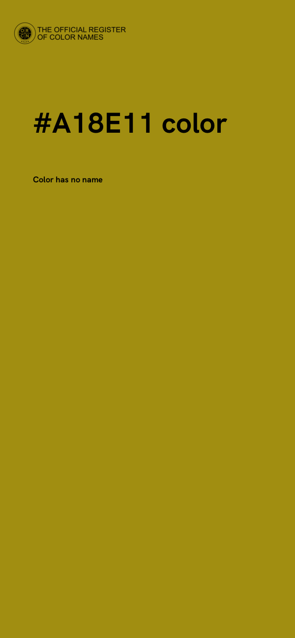 #A18E11 color image
