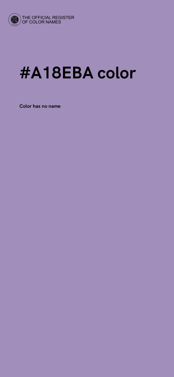 #A18EBA color image